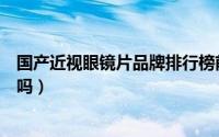 国产近视眼镜片品牌排行榜前十名（近视眼镜片可以配镜框吗）