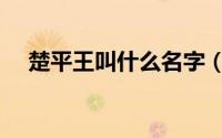 楚平王叫什么名字（楚平王死后谁当王）
