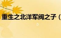 重生之北洋军阀之子（北洋军阀一共多少年）