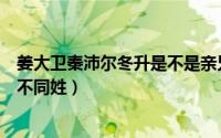 姜大卫秦沛尔冬升是不是亲兄弟（秦沛尔冬升姜大卫为什么不同姓）