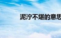泥泞不堪的意思（泥泞的意思）