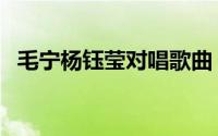 毛宁杨钰莹对唱歌曲（毛宁十首最火歌曲）