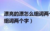 漂亮的漂怎么组词两个字四声（漂亮的漂怎么组词两个字）