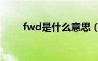 fwd是什么意思（fwb是什么意思）