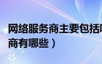 网络服务商主要包括哪些（国内网络游戏服务商有哪些）