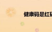 健康码是红码是什么意思