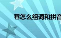 巷怎么组词和拼音（巷字怎么组词）