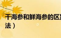 干海参和鲜海参的区别（鲜海参泡发的正确方法）