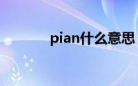pian什么意思（pian什么梗）
