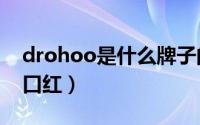 drohoo是什么牌子的口红（yfu是什么牌子口红）