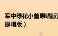 军中绿花小曾原唱版是什么调（军中绿花小曾原唱版）