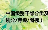 中国级别干部分类及等级划分（lol段位级别划分/等级/图标）