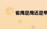 雀鹰是鹰还是隼（雀鹰有几种）