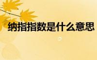 纳指指数是什么意思（纳指是什么概念股）