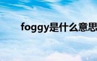 foggy是什么意思（GY是什么意思）