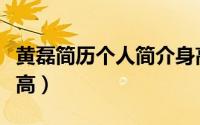 黄磊简历个人简介身高（黄磊个人资料简介身高）