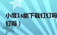 小度1s能下载钉钉吗（小度1c2101能下载钉钉吗）