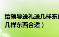 给领导送礼送几样东西合适呢（给领导送礼送几样东西合适）