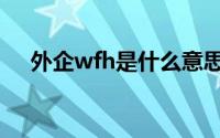 外企wfh是什么意思（wfh是什么意思）