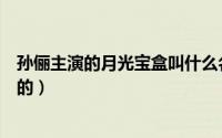 孙俪主演的月光宝盒叫什么名字（月光宝盒孙俪什么时候拍的）