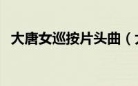 大唐女巡按片头曲（大唐女巡按片尾曲词）