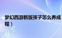 梦幻西游新版孩子怎么养成（梦幻西游新版孩子养育详细教程）