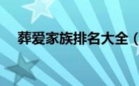 葬爱家族排名大全（葬爱家族称号排名）