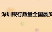 深圳银行数量全国最多（深圳银行有多少家）