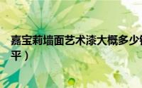 嘉宝莉墙面艺术漆大概多少钱一平方（嘉宝莉艺术漆多少一平）