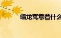 蟠龙寓意着什么（蟠龙的寓意）