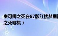 秦可卿之死在87版红楼梦里面是第几集（红楼梦87版秦可卿之死哪集）