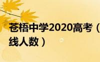 苍梧中学2020高考（苍梧中学2021年高考上线人数）