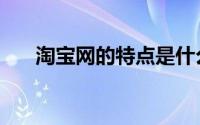 淘宝网的特点是什么（淘宝网的特点）