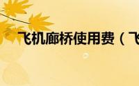 飞机廊桥使用费（飞机廊桥是什么意思）