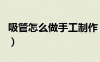 吸管怎么做手工制作（怎么做吸管简单又实用）