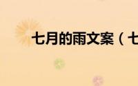 七月的雨文案（七月的雨经典语录）