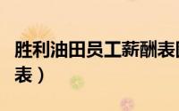 胜利油田员工薪酬表图片（胜利油田员工薪酬表）