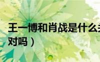 王一博和肖战是什么关糸（王一博和肖战是一对吗）