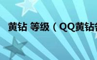 黄钻 等级（QQ黄钻各个等级有什么特权）