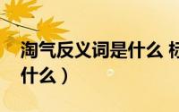 淘气反义词是什么 标准答案（淘气反义词是什么）