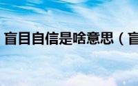 盲目自信是啥意思（盲目自信到底是什么呢）