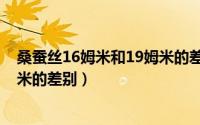 桑蚕丝16姆米和19姆米的差别大吗（桑蚕丝16姆米和19姆米的差别）