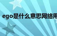 ego是什么意思网络用语（ego是什么意思）