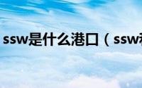 ssw是什么港口（ssw和ssg是同一个战队吗）