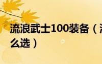 流浪武士100装备（流浪武士105自选装备怎么选）