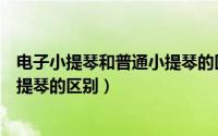 电子小提琴和普通小提琴的区别在哪（电子小提琴和普通小提琴的区别）