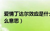爱情丁达尔效应是什么意思（丁达尔效应是什么意思）