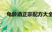 龟龄酒正宗配方大全（龟龄酒正宗配方）