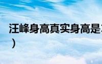 汪峰身高真实身高是178吗（汪峰身高是多少）