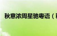 秋意浓周星驰粤语（秋意浓粤语版叫什么）